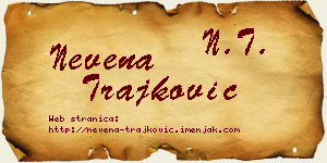 Nevena Trajković vizit kartica